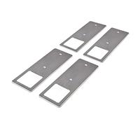 kalb | Luminaires d'agencement LED acier inoxydable brossé 5W- lampe de cuisine très plate spot encastrable, 4 pièces blanc neutre