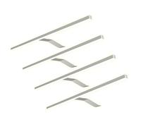 kalb Material für Möbel Applique LED lampe pour meuble éclairage de vitrine salle de bain, sélection : lot de 4, température de couleur : blanc chaud, surface : aluminium anodisé