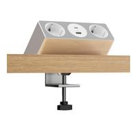 kalb | Nexura ; prise de table, 2x 230 V CA, USB A/C 30 W, montage flexible
