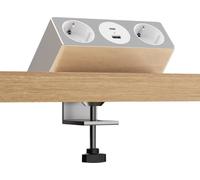 kalb | Nexura ; prise de table, 2x 230 V CA, USB A/C 30 W, montage flexible