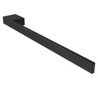 kalb | Porte-serviettes Jörn pour lavabo, noir, aluminium, longueur : 400 mm, hauteur : 25 mm, profondeur : 50 mm