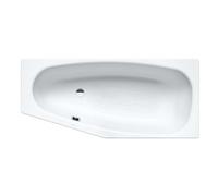 Kaldewei Advantage - Baignoire asymétrique Mini gauche 832, 157x75/50 cm, antidérapant sur toute la surface, effet Perl, blanc 224834013001