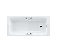 Kaldewei Advantage - Baignoire rectangulaire Cayono Star 754, 160x70 cm, avec trous pour poignées, antidérapante, blanche 275430000001