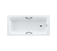 Kaldewei Advantage - Baignoire rectangulaire Cayono Star 754, 160x70 cm, avec trous pour poignées, effet Perl, blanc 275400013001