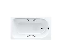 Kaldewei Advantage - Baignoire rectangulaire Saniform Plus Star 331, 150x70 cm, avec trous pour poignées, antidérapant, effet Perl, blanc 133130003001