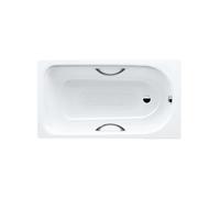Kaldewei Advantage - Baignoire rectangulaire Saniform Plus Star 331, 150x70 cm, avec trous pour poignées, antidérapant sur toute la largeur, effet Perl, blanc 133134013001