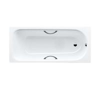 Kaldewei Advantage - Baignoire rectangulaire Saniform Plus Star 333, 160x75 cm, avec trous pour poignées, antidérapante, blanche 133330000001