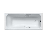 Kaldewei Advantage - Baignoire rectangulaire Saniform Plus Star 336, 170x75 cm, avec trous pour poignées, blanc 133600010001