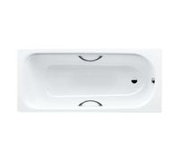 Kaldewei Advantage - Baignoire rectangulaire Saniform Plus Star 345, 160x75 cm, avec trous pour barres de maintien, blanc - baignoire, antidérapante sur tout le pourtour, trous pour barres de maintien