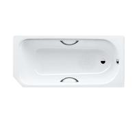 Kaldewei Advantage - Baignoire rectangulaire Saniform V1 Star 332, 160x70 cm, avec trous pour poignées, antidérapant, blanc 134030000001