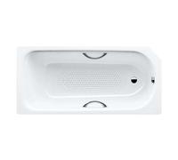 Kaldewei Advantage - Baignoire rectangulaire Saniform V3 Star 332, 160x70 cm, avec trous pour poignées, antidérapant sur toute la surface, blanc 134234010001