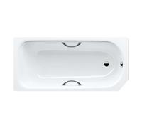Kaldewei Advantage - Baignoire rectangulaire Saniform V4 Star 332, 160x70 cm, avec trous pour poignées, effet Perl, blanc 134300013001