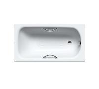 Kaldewei Advantage - Baignoire Saniform Plus Star 330, 140x70 cm, avec trous pour poignées, antidérapant sur toute la largeur, effet Perl, blanc 133034013001