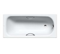 Kaldewei Advantage - Baignoire Saniform Plus Star 334, 170x73 cm, avec trous pour poignées, antidérapant sur toute la largeur, effet Perl, blanc 133434013001