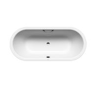 Kaldewei Ambiente - Baignoire Classic Duo Oval 113, 170x75 cm, avec trous pour les poignées, antidérapant sur toute la largeur, effet Perl, blanc 291410213001