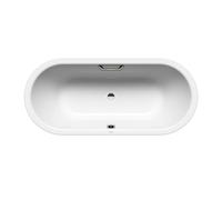 Kaldewei Ambiente - Baignoire Classic Duo Oval 116, 170x70 cm, avec trous pour les poignées, antidérapante sur toute la largeur, blanche 292610210001