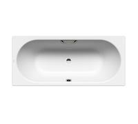 Kaldewei Ambiente - Baignoire rectangulaire Classic Duo 109, 180x75 cm, avec trous pour les poignées, antidérapante sur toute la largeur, blanche 290910210001