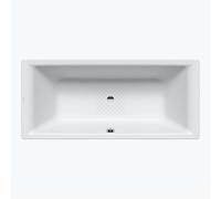 Kaldewei Puro bain duo 266430003001 180x80cm, trop-plein au centre, effet perlant antidérapant, blanc