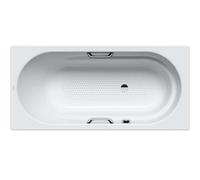 Kaldewei Ambiente - Baignoire Vaio Star 961, 170x80 cm, antidérapante sur toute la largeur, trous pour poignées, blanc 234134010001