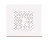 Kaldewei Avantgarde - Receveur de douche rectangulaire Conoflat 854-1, 100x110 cm, blanc - Receveur de douche, antidérapant, effet Perl, sans support en polystyrène 467030003001