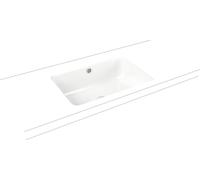 Kaldewei Cayono lavabo 59.6x42.6 cm rectangulaire sous plan blanc brillant 913706000001