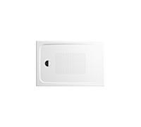 Kaldewei Cayonoplan douche match0 361647933001 80x100x1.8cm, avec support, effet perlant antidérapant, blanc