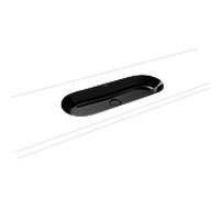 Kaldewei Centro Kaldewei 903306003701 3060, 91x38cm, effet Perl noir, sans trop-plein, sans trou pour robinetterie