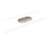 Kaldewei Centro lavabo 61x38 cm ovale sous plan marron/beige mat 903206003661
