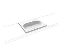 Kaldewei Centro poser 902806033711 3055, 60x50x4cm, effet perlant blanc alpin mat, sans trop-plein, 3 trous taraudés