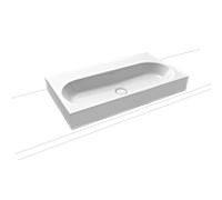 Kaldewei Lavabo Centro 3058 90×50×12 cm rectangulaire à poser blanc brillant sans trou robinetterie