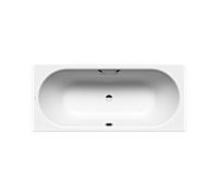 Kaldewei Ambiente - Baignoire rectangulaire Classic Duo 109, 180x75 cm, avec trous pour les poignées, effet Perl, blanc 290910113001