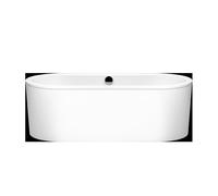 KALDEWEI CLASSIC DUO Oval, baignoire en pose libre 111-7, 180x80x42 cm, avec tablier Couleur extérieure blanc alpin, 291249230711, Couleur: blanc mat