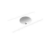 Kaldewei Classic Kaldewei 910006003001 d = 42cm, avec trop-plein, sans trou pour robinetterie, blanc effet perlant