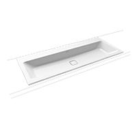 Kaldewei Cono bassin 901806003001 3082, 1200 x 500 x 14 mm, l' effet de perles blanches