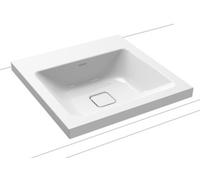 Kaldewei Cono lavabo 50x50 cm carrée à poser blanc brillant 908306003001