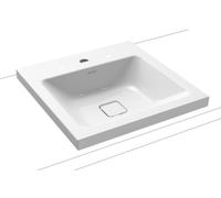 Kaldewei Cono lavabo 50x50 cm carrée à poser blanc brillant 908306013001