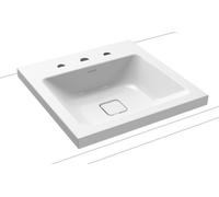 Kaldewei Cono lavabo 50x50 cm carrée à poser blanc brillant 908306033001