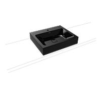 Kaldewei Cono bassin tour 902 106 013 701 3085, 60x50x12cm nacré noir, sans trop - plein, 1 trou de coulée