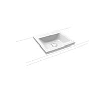 Kaldewei Cono bassin tour 908 306 003 001 50x50cm, sans trop - plein, sans trou de coulée, blanc effet perlant
