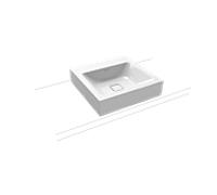 Kaldewei Cono bassin tour 908 406 003 001 50x50cm, sans trop - plein, sans trou de coulée, blanc effet perlant
