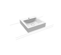 Kaldewei Cono bassin tour 908 406 013 001 50x50cm, sans trop - plein, 1 trou de coulée, blanc effet perlant