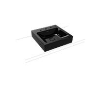 Kaldewei Cono bassin tour 908 406 033 701 50x50cm, sans trop - plein, 3 trous taraudés, effet perle noire