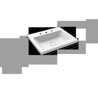KALDEWEI CONO Lavabo à poser CONO 3083 600x500x40 mm, 901906033001, Exécution: avec 3 trous taraudés