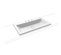 Kaldewei Lavabo à poser Cono 90×50×4 cm rectangulaire blanc brillant 3 trous taraudés 902006033001