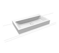 Kaldewei Lavabo Cono 3086 à poser sans trou 90x50x12 cm rectangulaire blanc brillant 902206003001