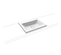 Kaldewei Cono poser sur meuble 901906003001 3083, 60x50x4cm, effet perlant blanc, sans trou pour robinetterie
