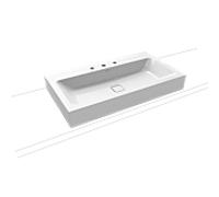 Kaldewei Cono poser sur meuble 902206033001 3086, 90x50x12cm, effet perlant blanc, 3 trous taraudés