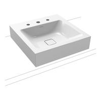 Kaldewei Cono lavabo 50x50 cm carrée à poser blanc brillant 908406033001