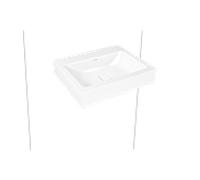 Kaldewei Cono lavabo mural 902506003715 3089, 60x50x12cm, effet cataniagrey mat, sans trop-plein, sans trou pour robinetterie