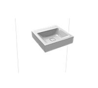 Kaldewei Cono lavabo mural 908606003199 50x50cm, sans trop-plein, sans trou pour robinetterie, effet perlé manhattan